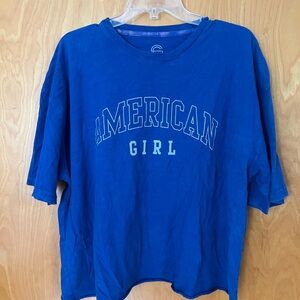 American Girl Vibrant Blue Short Sleeve Tee
